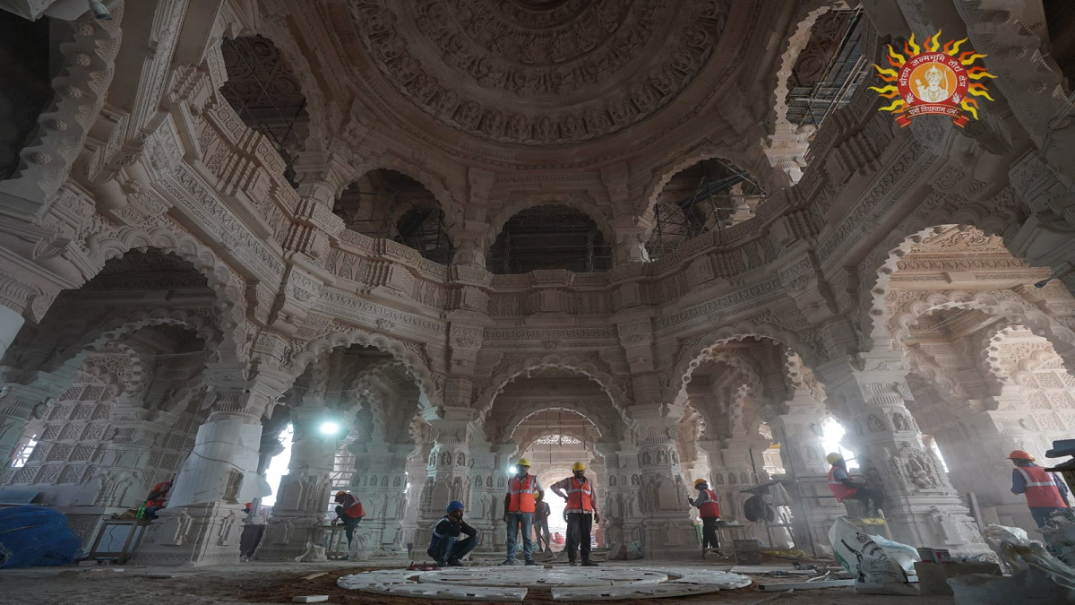 Ram Mandir: Preparations for the construction of Ram temple in full swing, after the pictures of the sanctum sanctorum, new pictures surfaced.