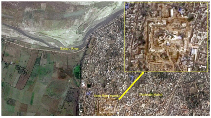Have you seen Lord Ram's temple from space?  ISRO's satellite captured a spectacular picture - India TV Hindi