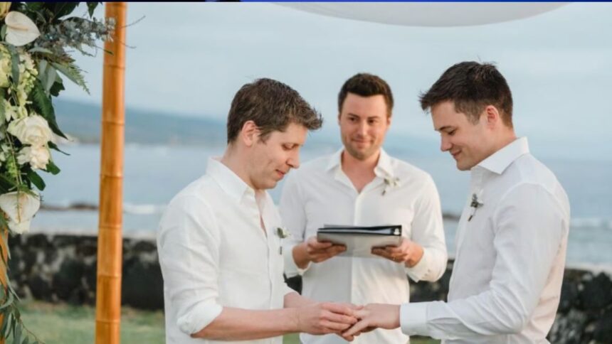 Sam Altman, CEO of Open AI, got married, made his best friend our journey