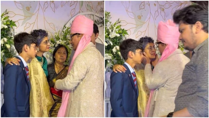 This is how Aamir Khan showered his love on his wife at his daughter's wedding.