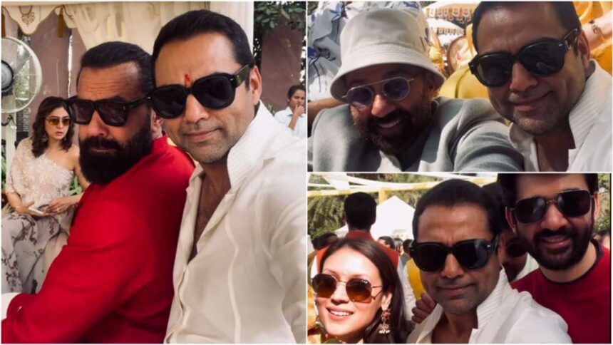 This is how Sunny-Bobby added color to niece's haldi, Deol family seen engrossed in celebration - India TV Hindi