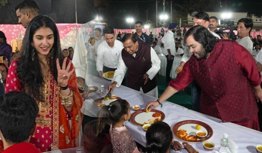 Ambani family starts wedding rituals with Anna Seva, food served to 51 thousand people - India TV Hindi