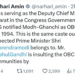 Gujarat leader exposed Rahul Gandhi, said, "I was the Deputy CM when Congress government gave OBC status to Modh-Ghanchi"