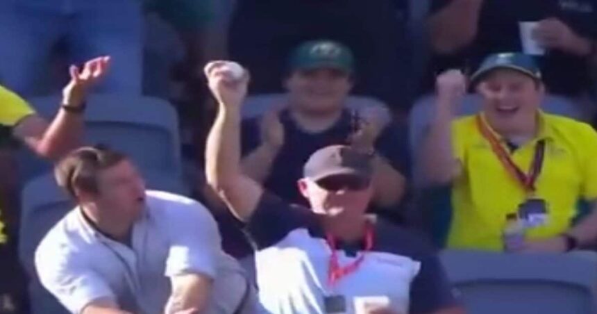 Held a drink in one hand... took an amazing catch with the other, video of Australia-West Indies match goes viral