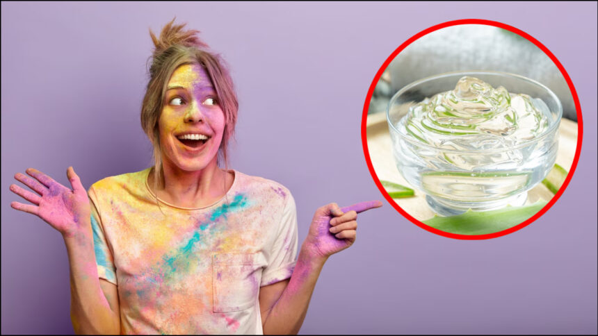 Apply this one thing on your face and hair just 10 minutes before playing Holi - India TV Hindi