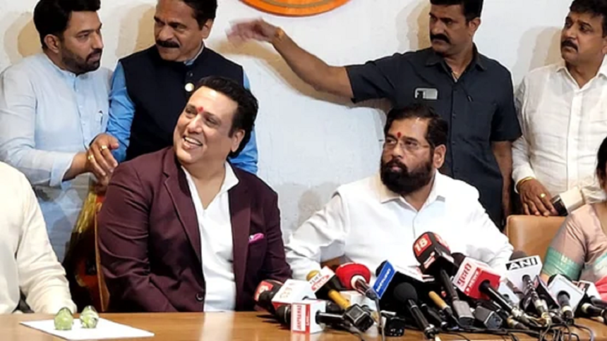 Bollywood actor Govinda joins faction-led Shiv Sena, may contest elections from North-West Mumbai Lok Sabha constituency.