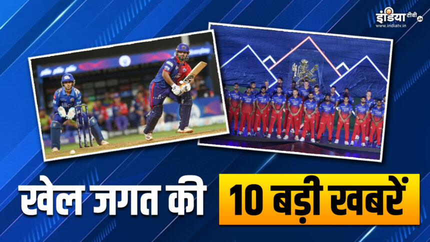 Delhi Capitals handed over captaincy to Rishabh Pant, RCB changed its name;  Watch 10 big sports news - India TV Hindi