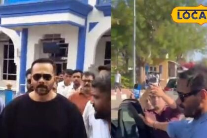 Driver got down, then actor Ajay Devgan started driving the car himself