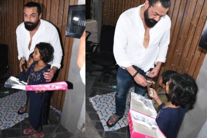 Fans were touched by Bobby Deol's generosity, handed over Rs 500-500 notes to children - India TV Hindi
