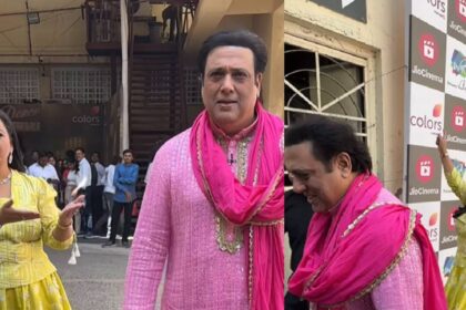 Govinda was going ahead, Bharti Singh coming behind did a funny act, video went viral - India TV Hindi