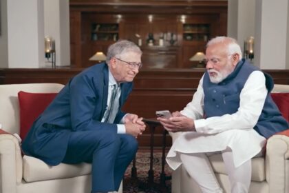 Here the child speaks both 'I' and AI... Bill Gates interviewed PM Modi - India TV Hindi