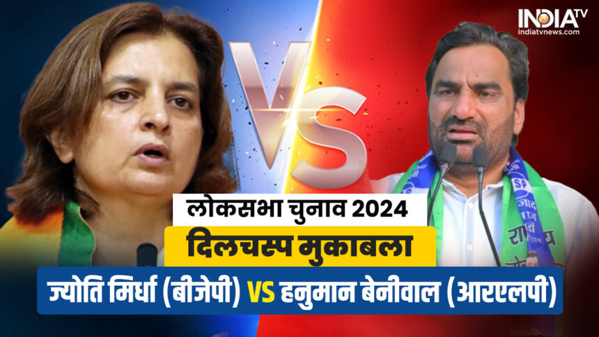 Lok Sabha Elections 2024 Jyoti Mirdha vs Hanuman Beniwal, who will have the upper hand on Nagaur seat - India TV Hindi