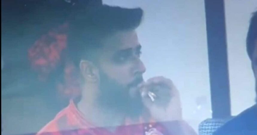 Pakistani cricketer seen smoking cigarette in PSL, shameful act caught on camera, watch video