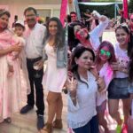 Priyanka played Holi in desi style with her foreign husband, Mannara had fun with her brother-in-law - India TV Hindi