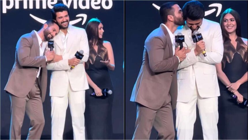 Shahid Kapoor fell in love with Vijay Deverakonda so much, he kissed her on stage in front of everyone - India TV Hindi