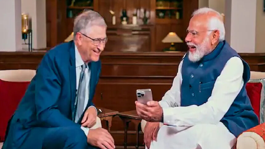 Those who did not know how to ride a bicycle are now flying drones.. PM Modi said these big things to Bill Gates on the digital revolution taking place in India - India TV Hindi