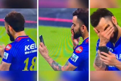 Virat made a video call to Anushka on RCB's victory, cheerfully talked to his wife and children - India TV Hindi