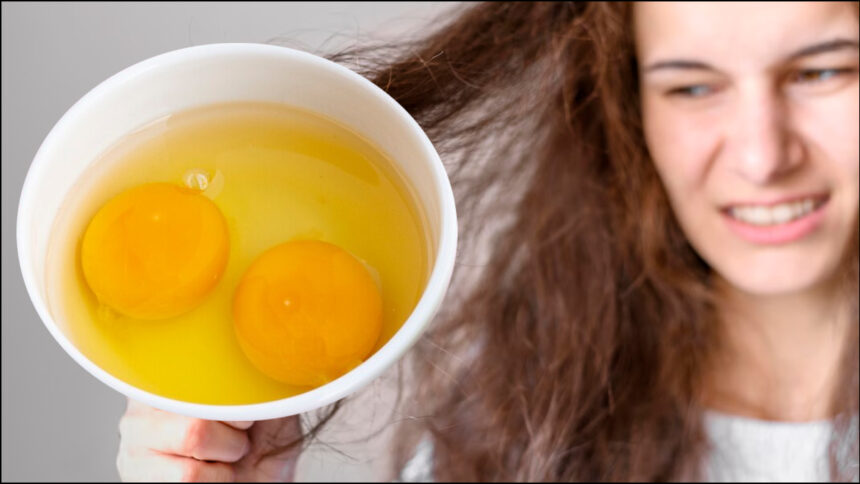 Mix these 2 things in egg and apply on hair, you will get rid of damaged and dry hair - India TV Hindi