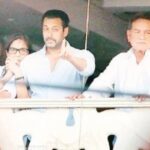 Bullet proof car and police convoy, Salman Khan came out for the first time after the firing outside the house.