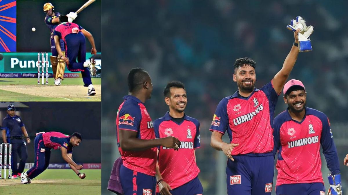 KKR vs RR: Avesh Khan took a surprising catch, the batsman was stunned, watch video - India TV Hindi