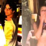Roommate girlfriend, 8 years older, gave a flying kiss, Shahrukh Khan's darling Aryan smiled after seeing this, VIDEO VIRAL