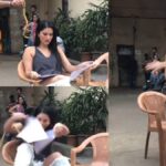 Sunny Leone was sitting on a chair when a snake fell from behind, watch video - India TV Hindi