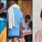 Example of civic duty: Woman struggling between life and death, family members reached the polling booth on a stretcher, her desire to vote was fulfilled.