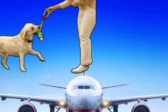 Good news for dog lovers!  You will be able to travel with a 10 kg stomach in this airline
