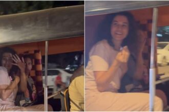 Taapsee Pannu was traveling in an auto, started hiding her face after seeing the camera, video went viral - India TV Hindi