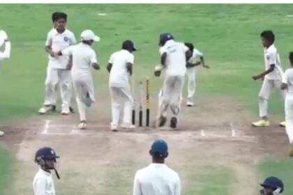 VIDEO: Both batsmen are at one end, 10 players are standing with the ball at the other end, still they could not get him out, you won't believe it after seeing it