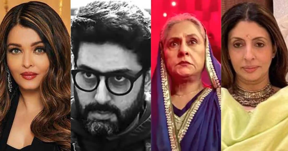 Abhishek Bachchan gets stuck between the three women of the house? On being asked, he said- 'Maa and she...', VIDEO goes viral amid divorce rumours