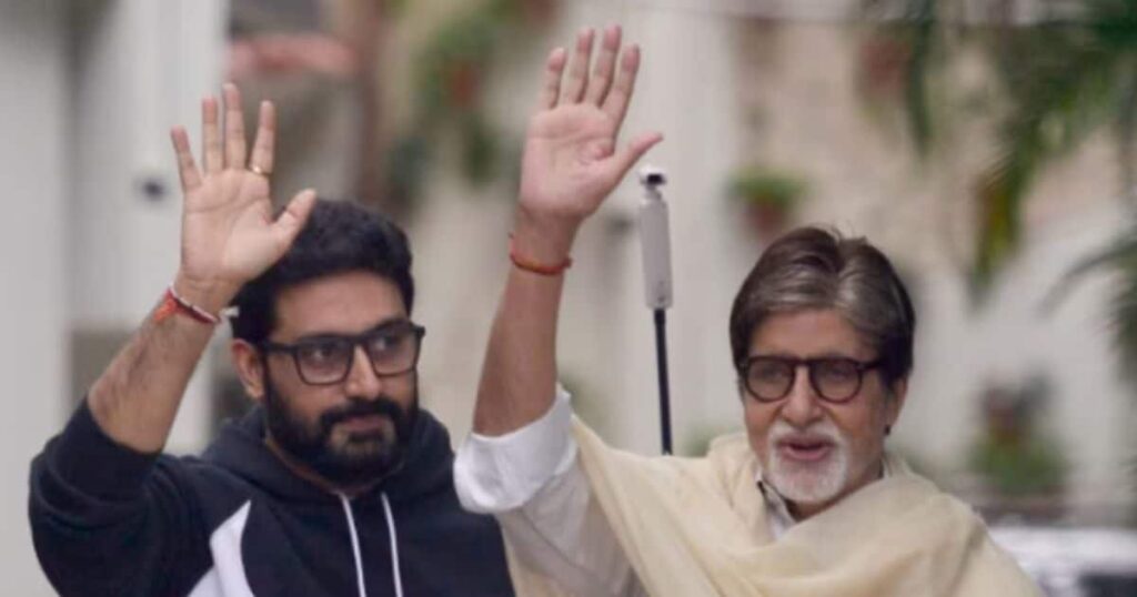 Amidst rumours of divorce from Aishwarya, Amitabh showered love on his beloved son Abhishek, called the 'bluff master' cool