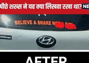 Believe in snake but... got something like this written on the car, the matter reached the police, then...