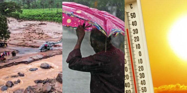 Heavy rains wreak havoc in Kerala, people in Delhi suffering from heat, know the weather condition - India TV Hindi