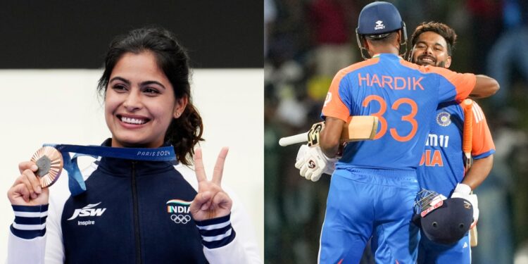 India won the first medal in Olympics 2024, Team India won the second T20 match against Sri Lanka, see 10 big sports news - India TV Hindi
