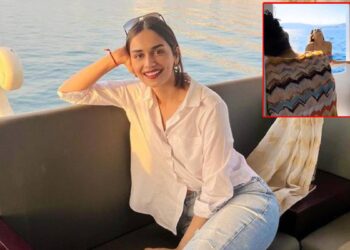 Jahnavi was getting a photo clicked, whose love was Manushi Chillar seen in the background? - India TV Hindi
