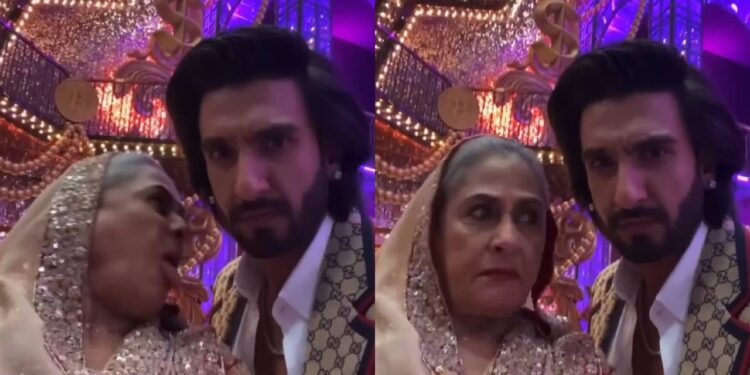 Jaya Bachchan was seen having fun with Ranveer Singh like this, for the first time she was seen in such a flirtatious style - India TV Hindi