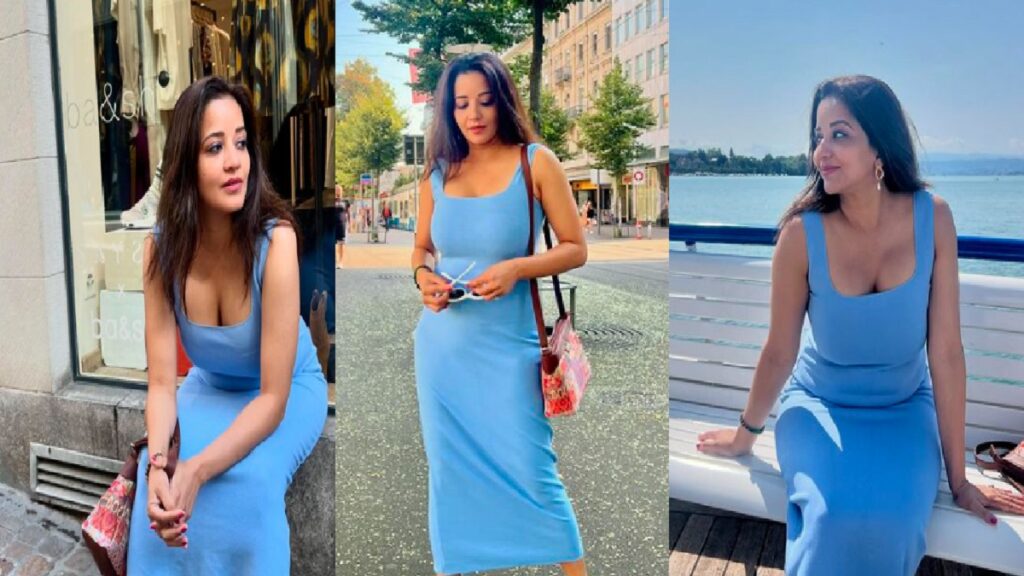 Monalisa's glamor game is on in Europe too, the actress shared the video and said - "I am living a filmy life", watch video