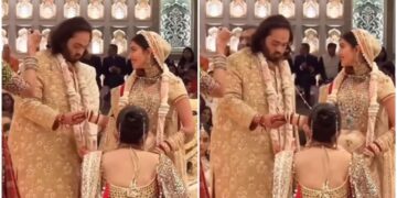 Radhika Merchant was seen staring at Anant Ambani while taking wedding vows, the video will win your heart - India TV Hindi