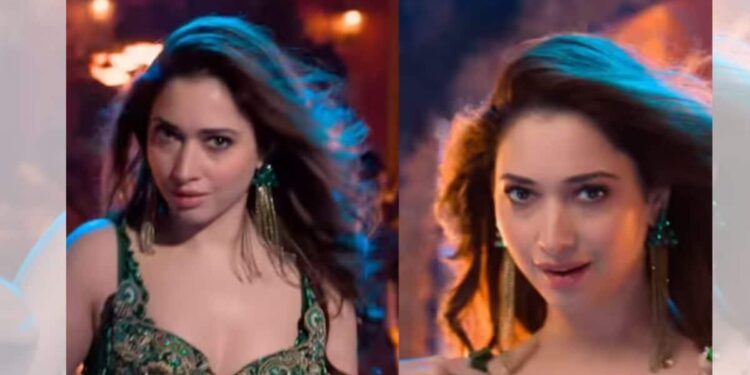 Shama has come in 'Chanderi', 'Stree 2' song 'Aaj Ki Raat' is out, fans remembered 'Kamariya' as soon as they saw it