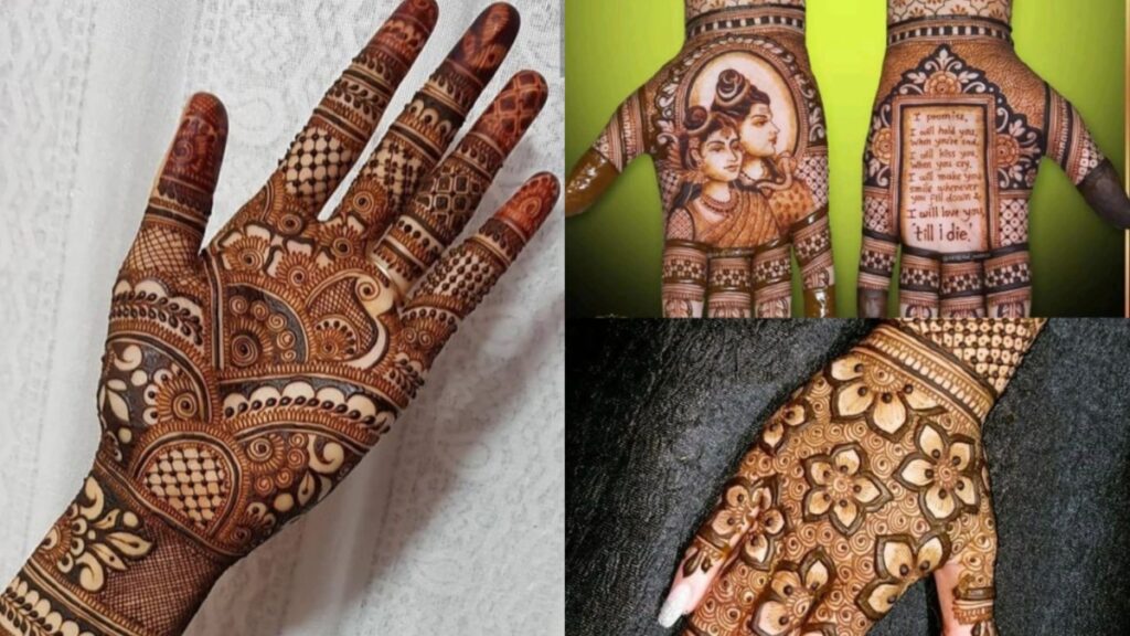 This Shravan, Shiva-Parvati and Peacock Mehndi designs will look great on hands, look at the bright red color - India TV Hindi