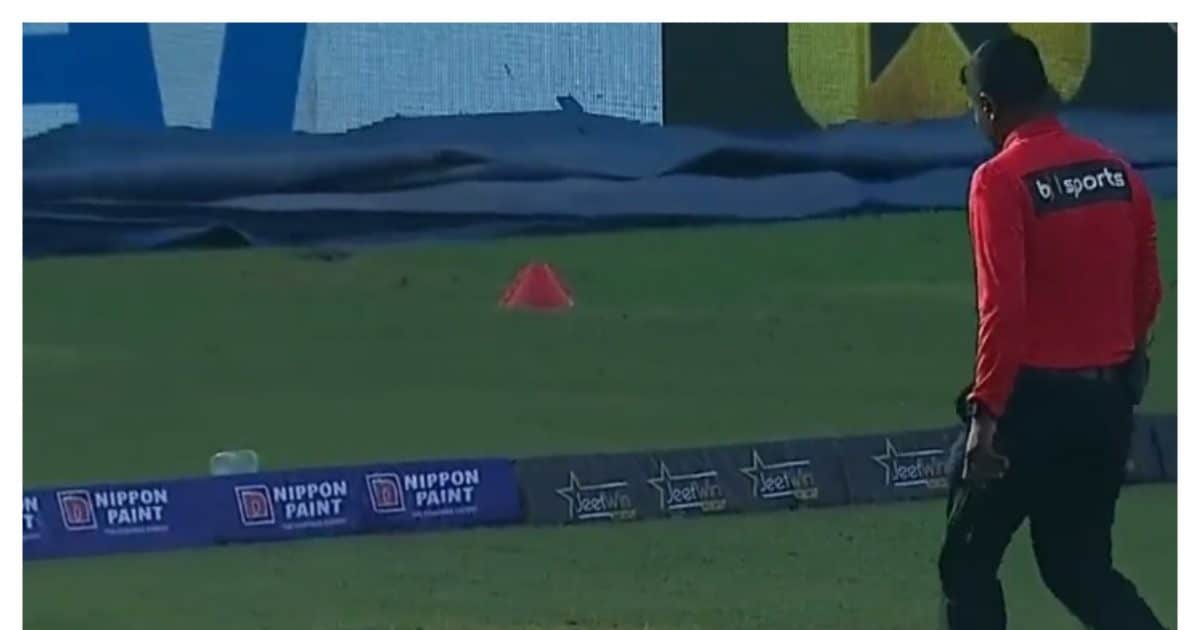 VIDEO: When a snake stopped the cricket match, the players got scared and the fourth umpire came forward, then something happened that stopped their breath...
