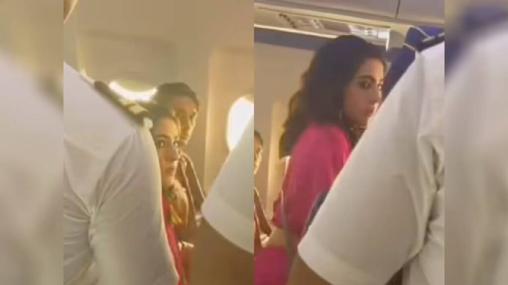 Why did Sara lose her temper? Saif's daughter was seen staring angrily at the airhostess - India TV Hindi