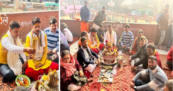 Lucknow News: Rudrabhishek in Buddheshwar Mahadev Temple wishing to change the name of Alamnagar Railway Station.