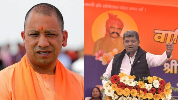 Ashish Patel.No resignation. If you have courage then dismiss me. Minister Ashish Patel. tough challenge to Yogi Newstrack. Hindi News | UP Politics: CM Yogi met Minister Ashish Patel who threatened UP STF, explained! , News Track in Hindi