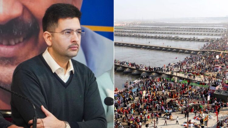 '5000 ticket of flight is going on Mahakumbh in 50 thousand', Raghav Chadha raised questions - India tv hindi