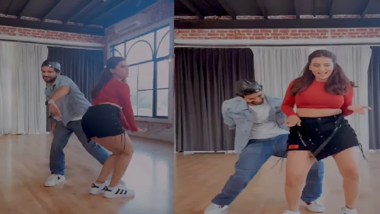Akshara Singh's tremendous dance on her own song, fiercely shaken Kamariya