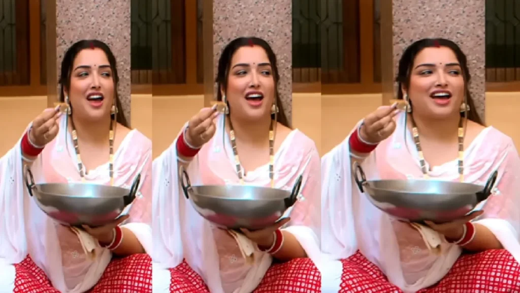 Amrapali Dubey does not want to go to her in-laws' house, spoke to Nirahua, video of the actress going viral