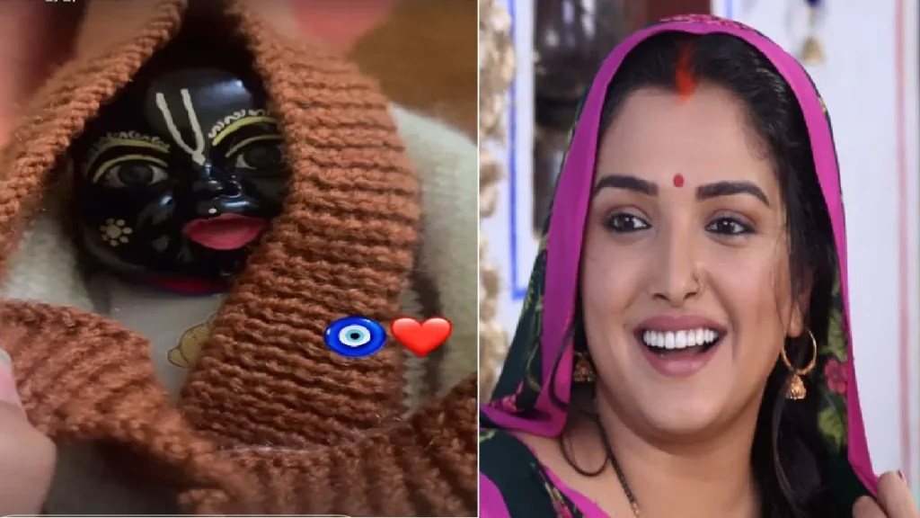 Amrapali Dubey lavishes affection on Thakur ji's child avatar, you will be flabbergasted after seeing the cuteness.