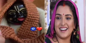 Amrapali Dubey lavishes affection on Thakur ji's child avatar, you will be flabbergasted after seeing the cuteness.